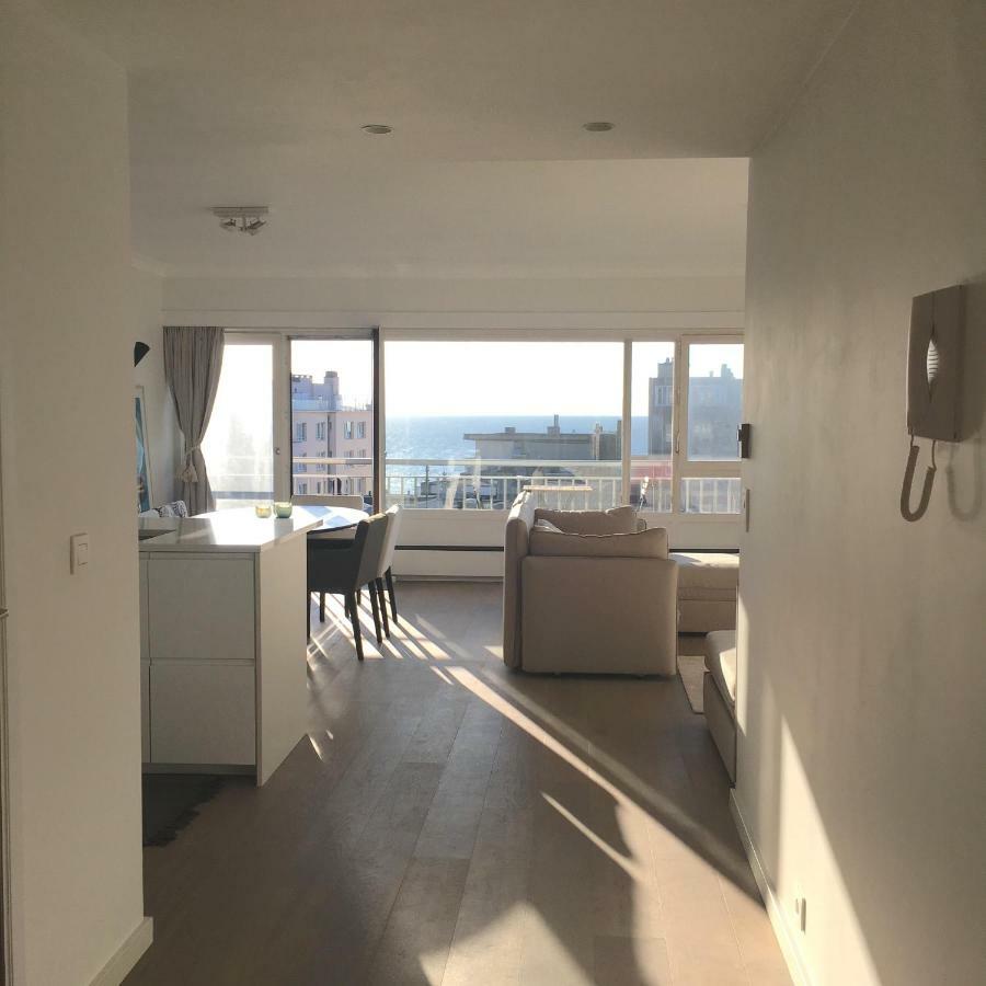 Sea And City View With Double Terrace Flat C Oostende Bagian luar foto